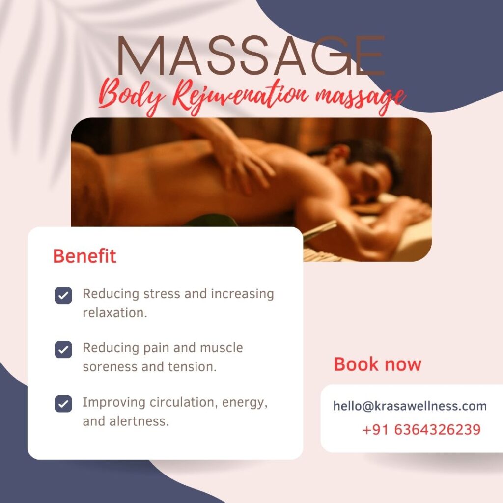 Body Rejuvenation massage Krasa wellness men massage center in bangalore